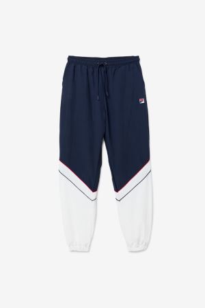 FILA Mukta Wind Pants Navy / White / Red,Womens Clothing | CA.JOZRSF486